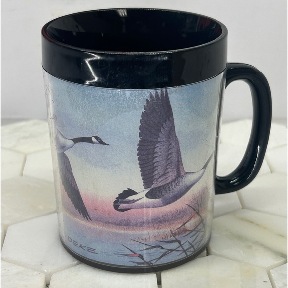 Vintage Thermo Serv Plastic Mug Coffee Cup Canadian Goose by Rardeke - Picture 2 of 6